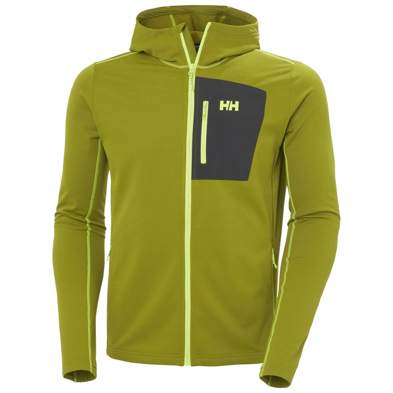 Helly Hansen Men's Versalite Hooded Fleece Jacket, Green, M
