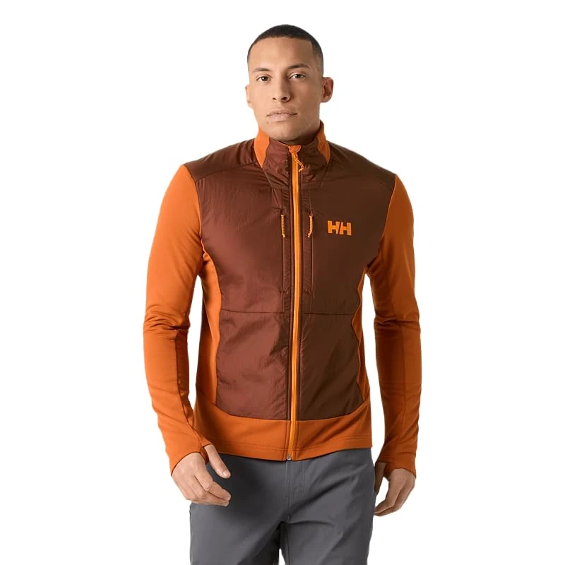 Helly Hansen Men's Versalite Hybrid Fleece Jacket, Ginger Biscuit, M