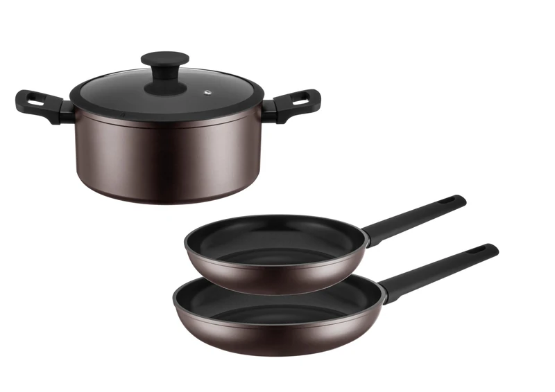 Mäser Stellara Series 4-Piece Saucepan Set, Saucepan, Saucepan, Frying Pan, Bronze