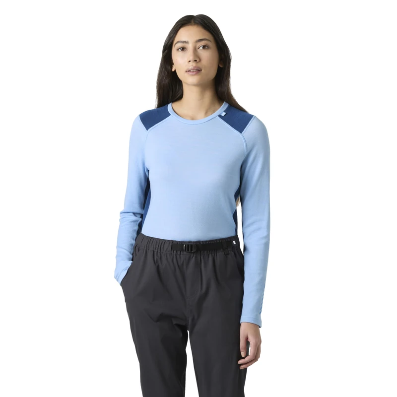 Helly Hansen Women's W LIFA Merino Midweight Crew, Bright Blue, M