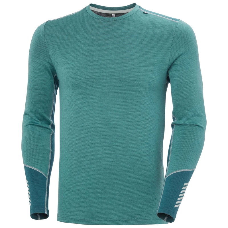 Helly Hansen Men's LIFA Merino Midweight Crew, Green, S