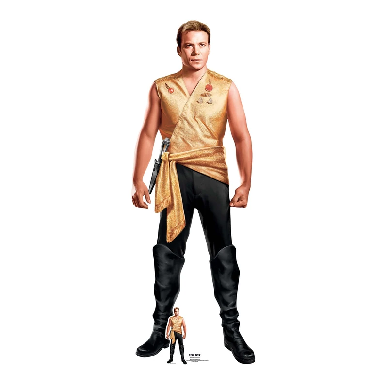 Star Cutouts SC4815 Star Trek Mirror Universe Captain Kirk Lifesize Cardboard Cutout 176cm – William Shatner Standee, Classic Star Trek Gift & Party Display