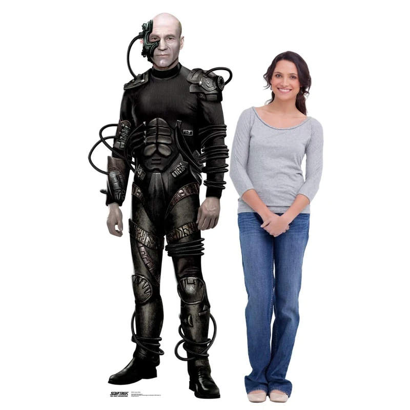 Star Cutouts SC4831 Star Trek Locutus of Borg Lifesize Cardboard Cutout 180cm – Iconic Sci-Fi Villain Display, Collector Gift & Fan Décor - Image 1