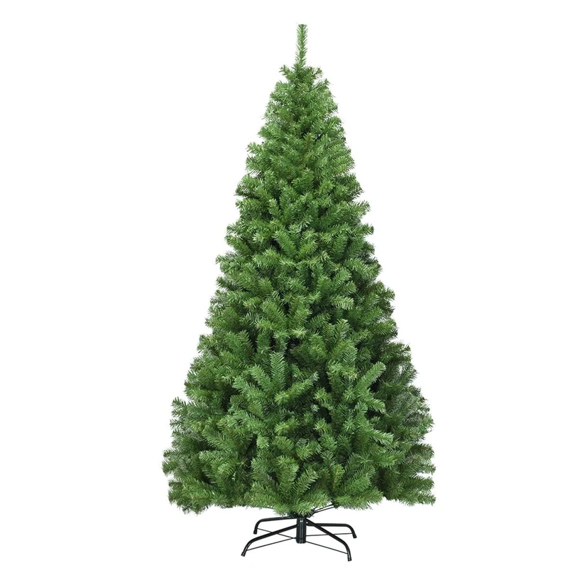 FANTASK Artificial Christmas Trees, Polyvinyl Chloride Metal, Green Luxury, 225 cm - Image 1