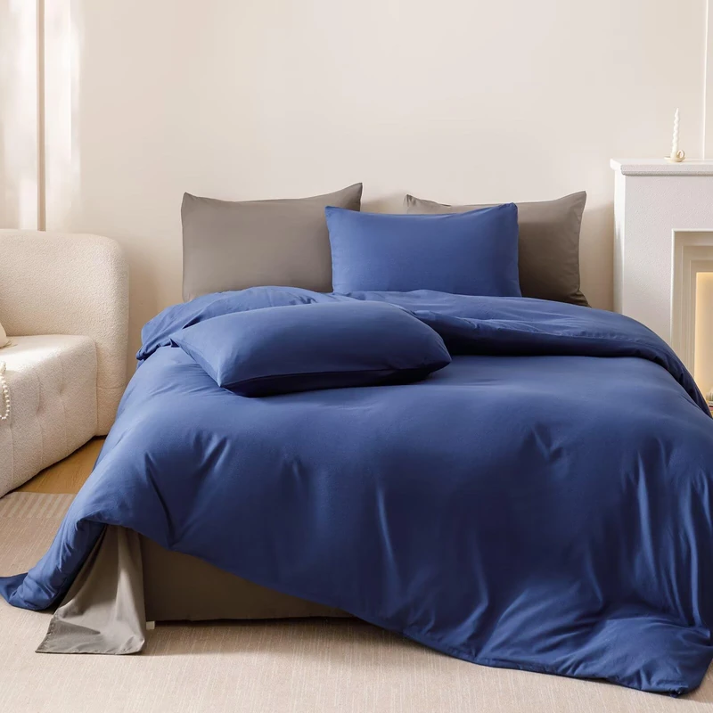 Cottonight Royal Blue Twin Bright Blue Bedding Set 3 Pieces Modern Comforter Fluffy Soft Bedding Set Kids Teens Twin Comforter with 2 Pillowcases