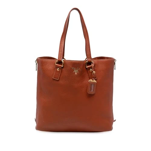 Prada Pre-Loved Vitello Daino Side Zip Tote Bag