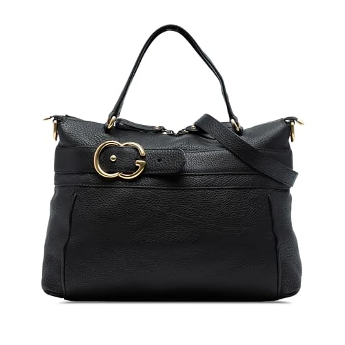 Gucci Pre-Loved Medium Leather Ride Top Handle Bag