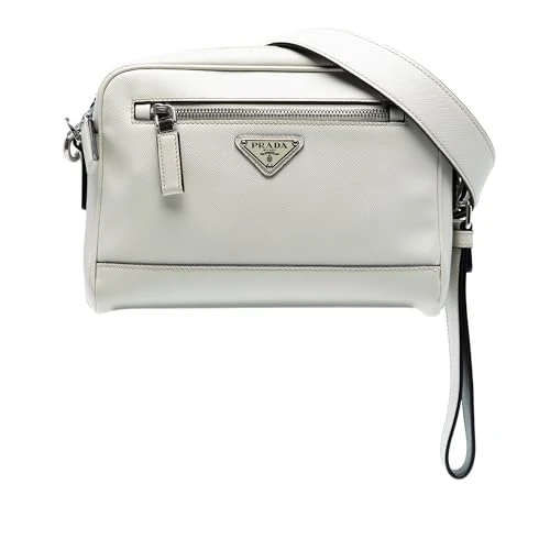 Prada Pre-Loved Saffiano Travel Triangle Wristlet Crossbody Bag