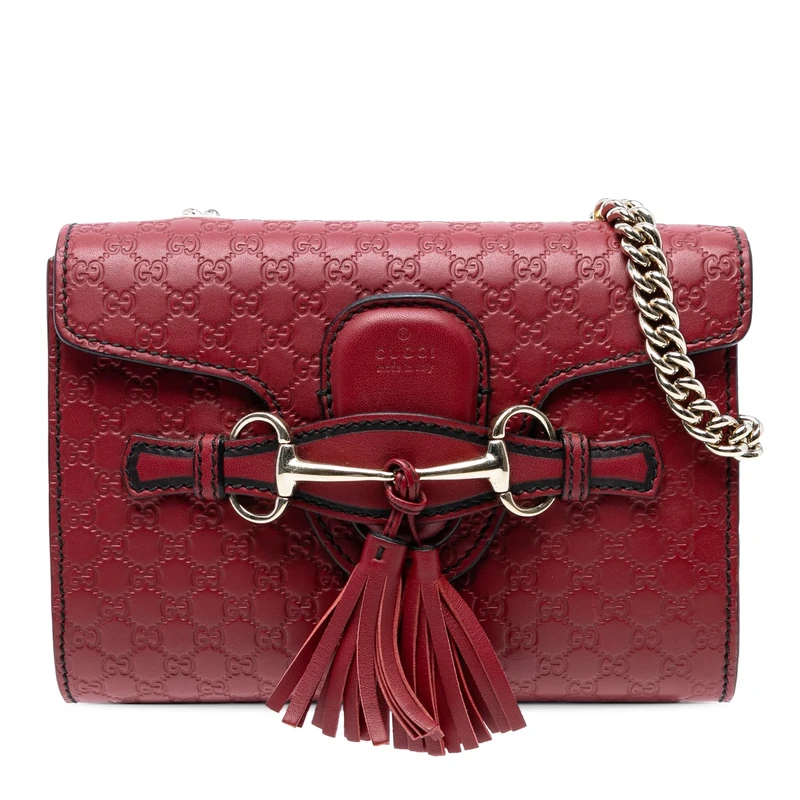 Pre-Loved Mini Microguccissima Emily Crossbody Bag