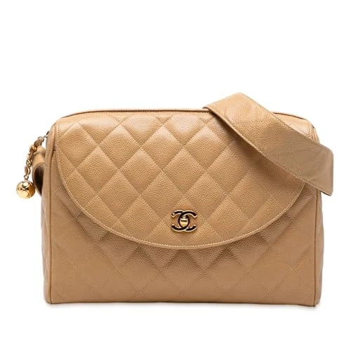 Chanel Pre-Loved CC Quilted Caviar Camera Bag Shoulder