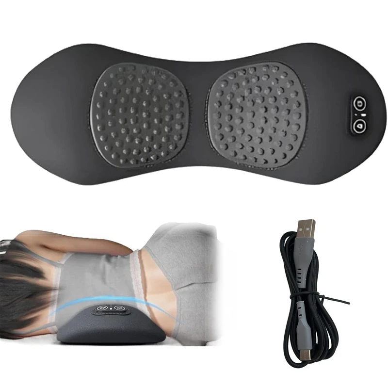 Theraback 3 in 1 Back Therapy, Prevalnt Theraback 3-in-1 Back Massager, Electric Sciatica Massager with Traction Lifting, Vibration & Heat, Waist & Neck and Shoulder Massager (Black)