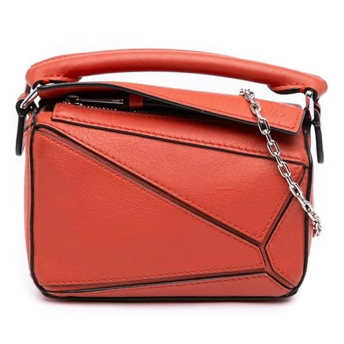 LOEWE Pre-Loved Nano Calfskin Puzzle Satchel