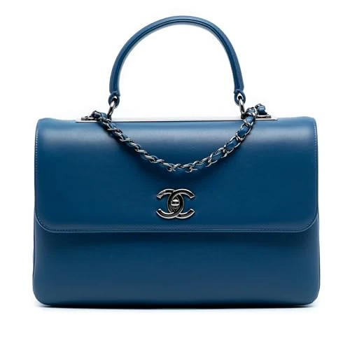 Chanel Pre-Loved Medium Lambskin Trendy CC Top Handle Bag Satchel