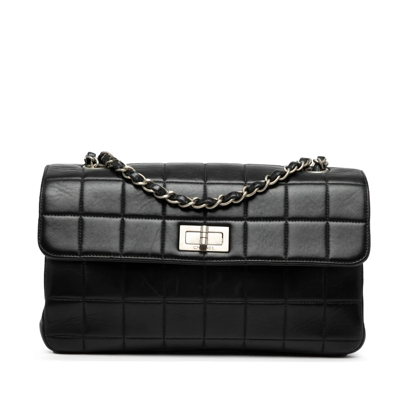 Chanel Pre-Loved Chocolate Bar Lambskin Reissue Multipocket Flap