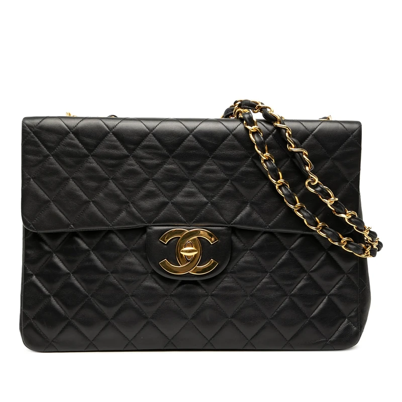 Chanel Pre-Loved Maxi XL Classic Lambskin Single Flap