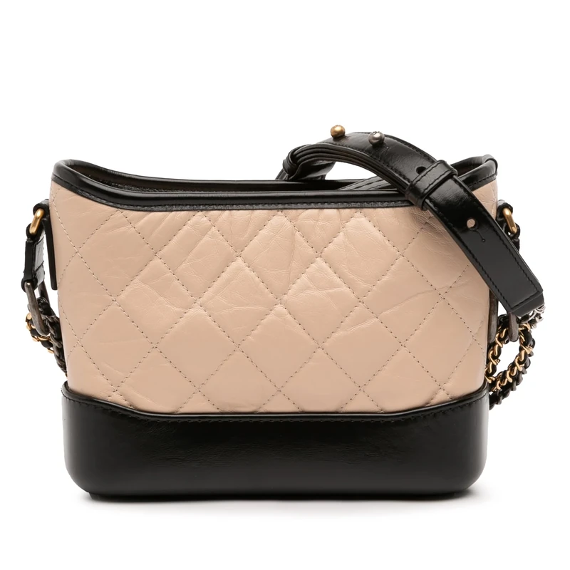 Chanel Pre-Loved Small Quilted Aged Calfskin Gabrielle Hobo