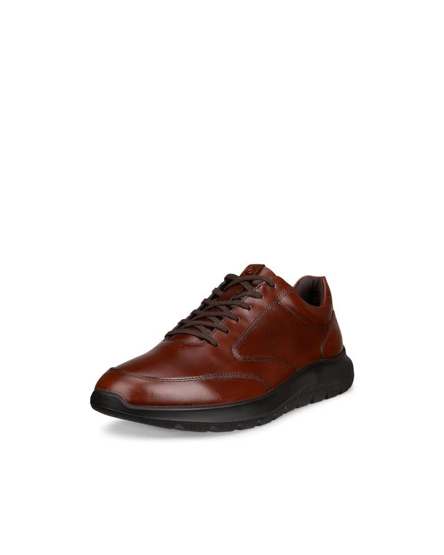 ECCO Men's City Stride Leather Trainers Mink 46