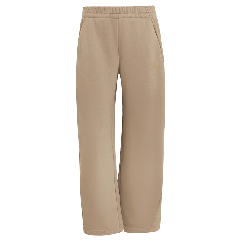 adidas Women's Essentials Contemporary Fleece Barrel Pants, Khaki Six, L - Image 1