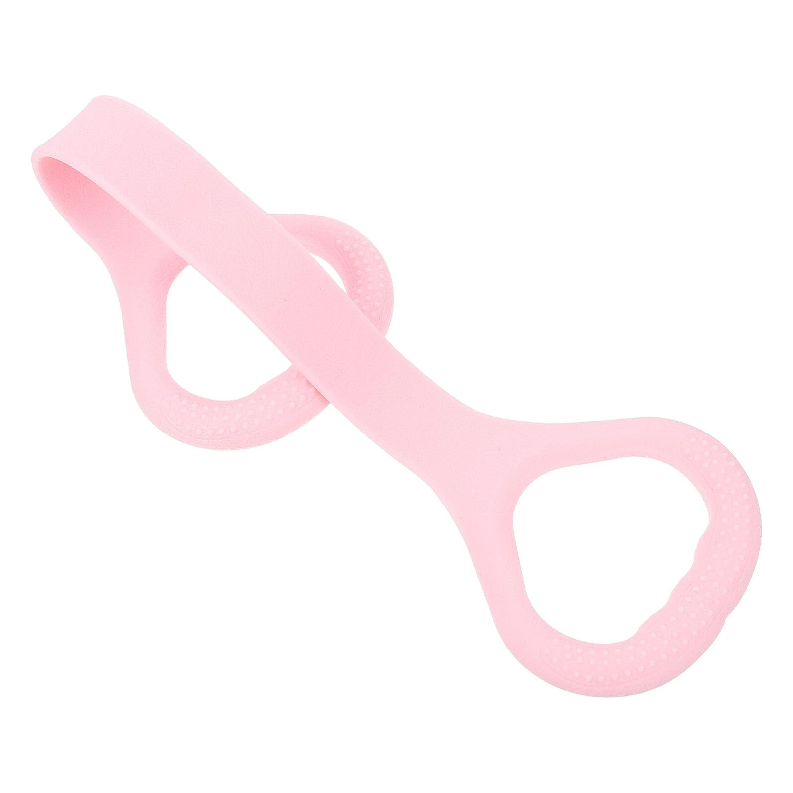 Alipis Pink Fitness Resistance Band with Handles Elastic Tpe Material Comfortable Shoulder Activator for Home Gym Portable Stretching and Muscle Training Equipment