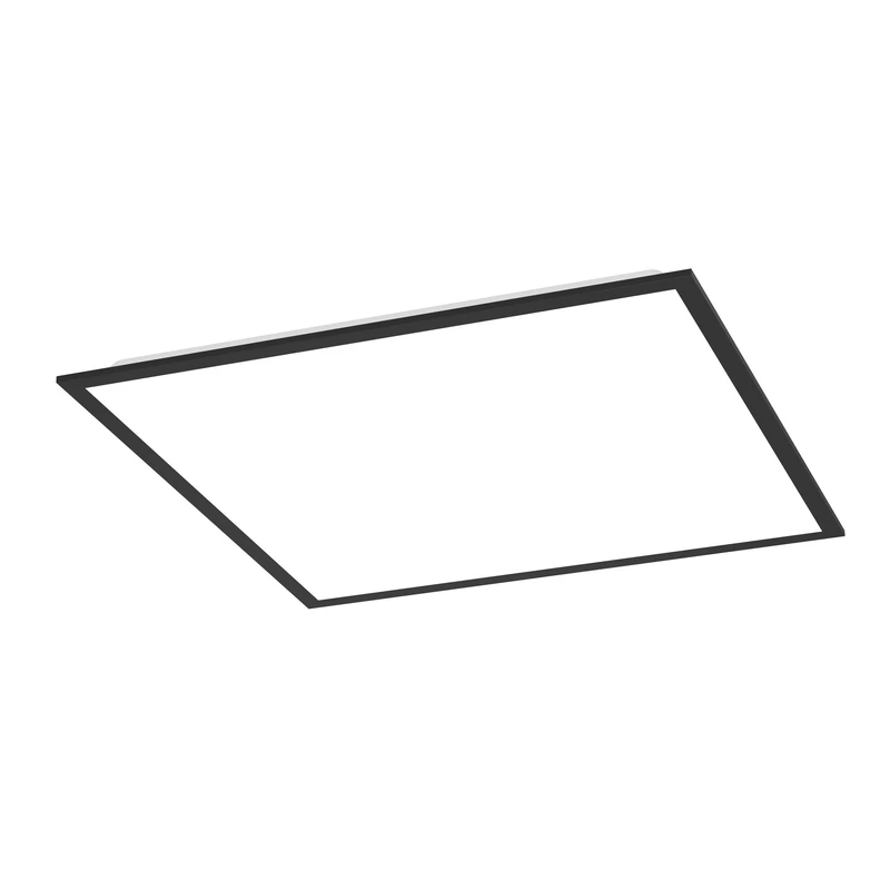 Eglo LED Panel Moradillo, Flat Ceiling Light Fixture, Lighting with dip Switch, Warm White, Neutral Cool Black Metal, 60 x cm