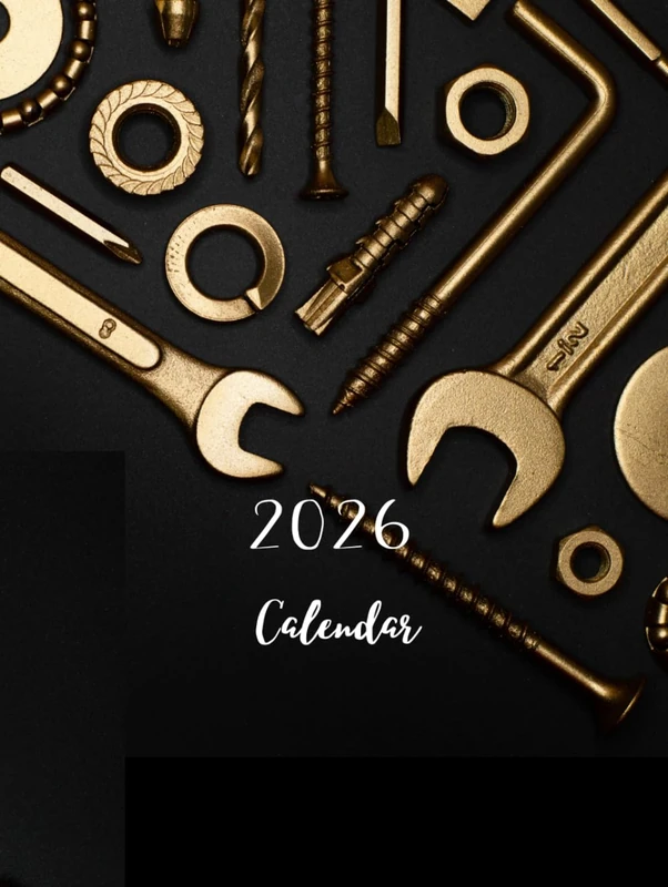 Black mechanic Calender 2026