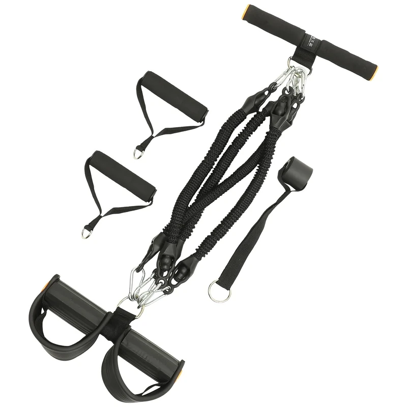 PRETYZOOM Indoor Multifunctional Pedal Puller Rope for Fitness Elastic Stretch Band Anti-skid Exercise Equipment for Waist Legs Arms Training at Home Gym