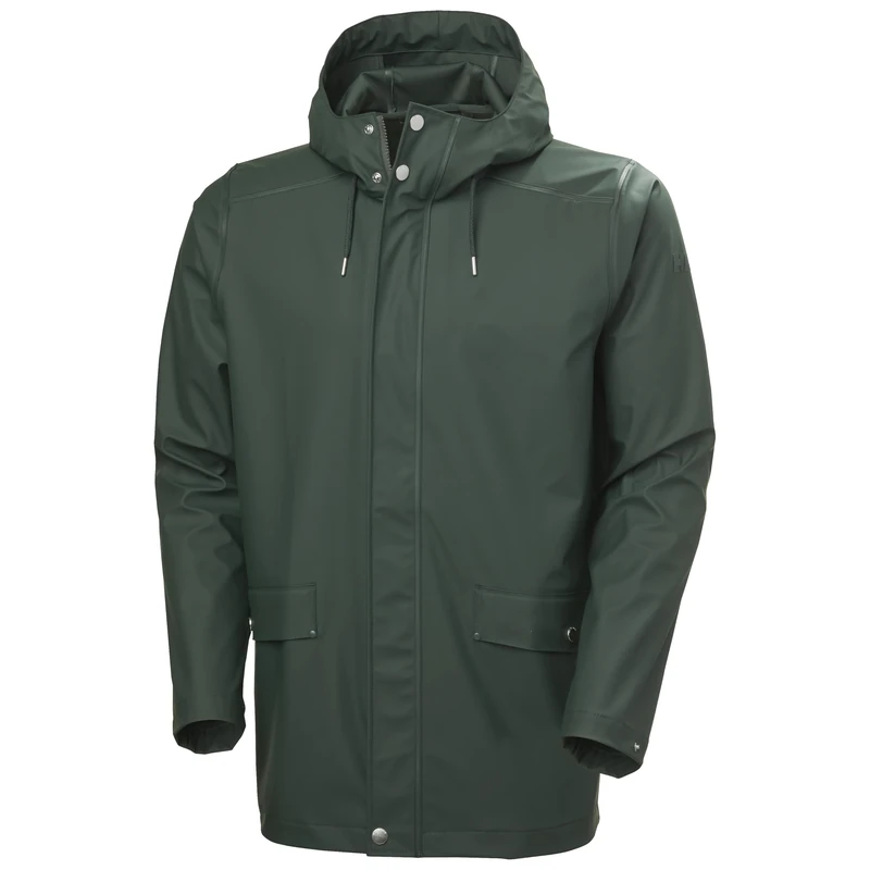 Helly Hansen Men's Moss Rain Coat, Dark Jungle, L