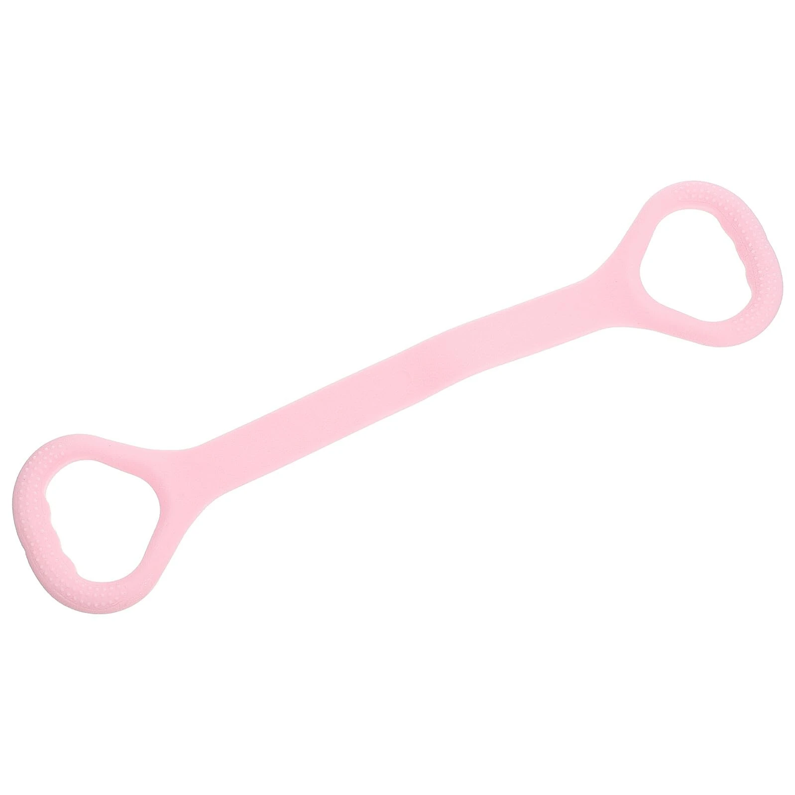 Alipis Pink Fitness Resistance Band with Handle for Hip Training and Shoulder Stretching Elastic Yoga Strap for Flexibility Home Gym Exercise Equipment