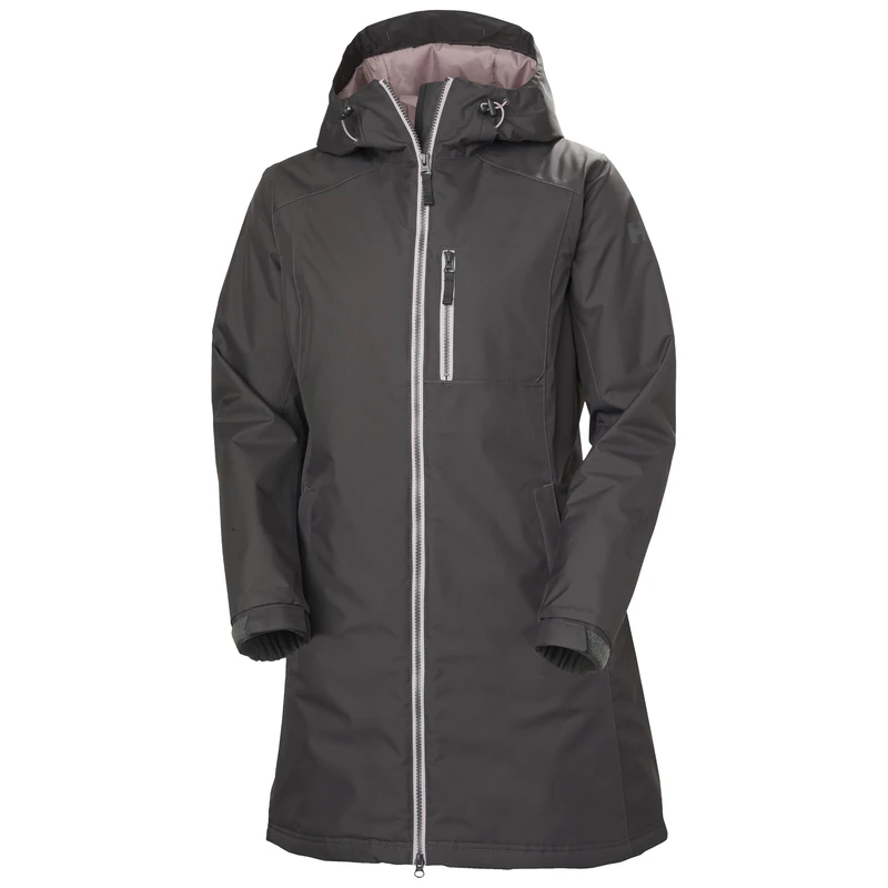 Helly Hansen Women's W Long Belfast Winter Jacket, Thunder Grey, L