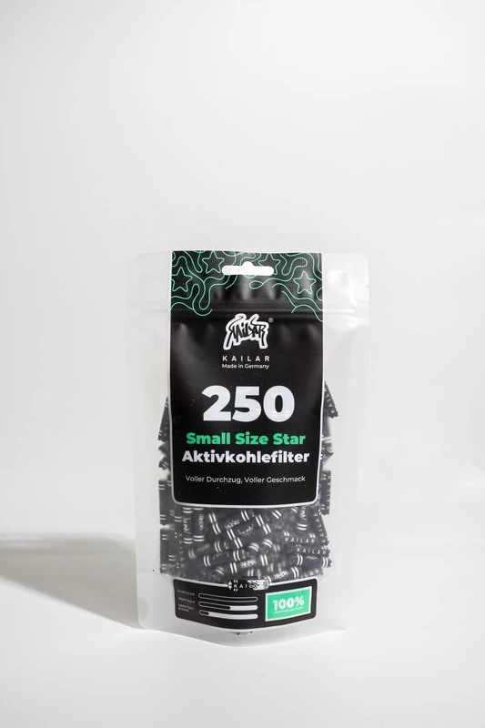 250 Small Size Star Paper Activated Carbon Filters - Image 1