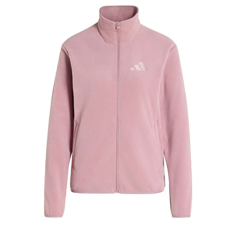 adidas Women's Terrex Multi Essentials Full Zip Fleece Sweatshirt, magic mauve, XS