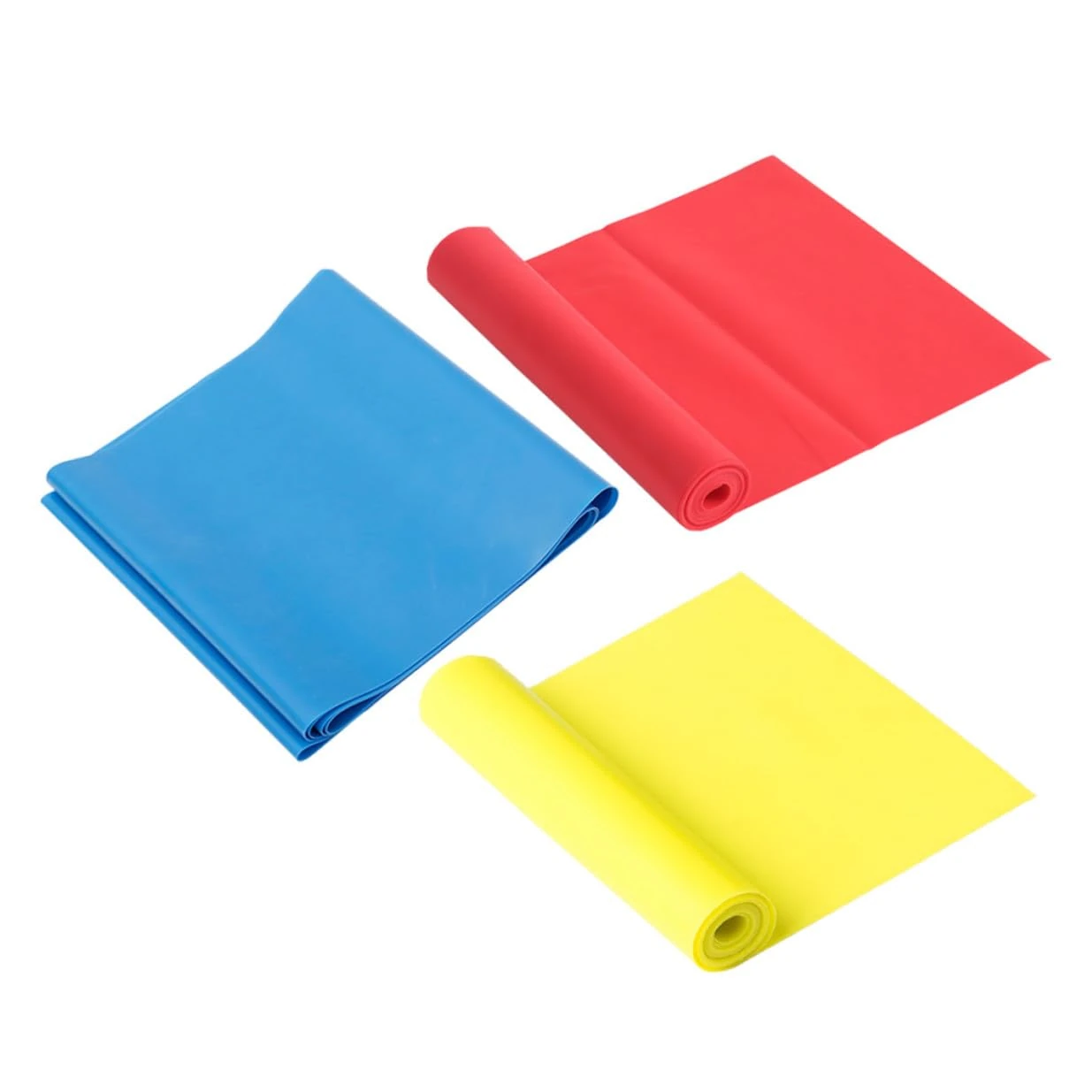 GARVALON 3pcs Latex Resistance Bands Stretching Pull Up Assist Fitness Straps for Strength Training Yoga Exercise Slimming Portable Lightweight for Home Gym Travel Red Yellow Blue