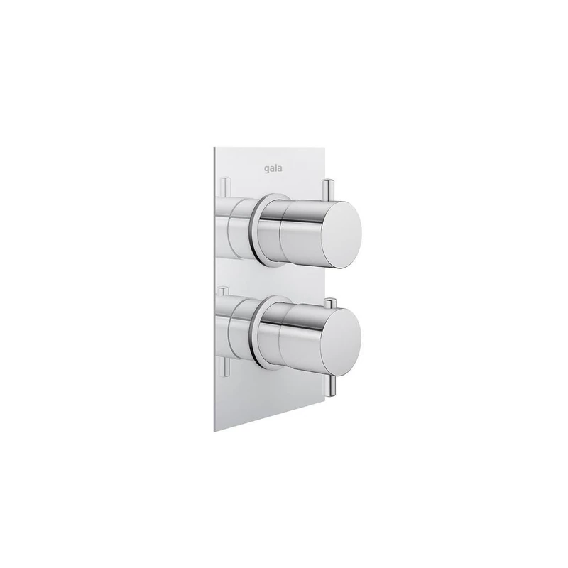 Gala T-947 Thermostatic Shower Mixer Tap with 2 Outlets Easy Installation 5 Year Warranty - Image 1
