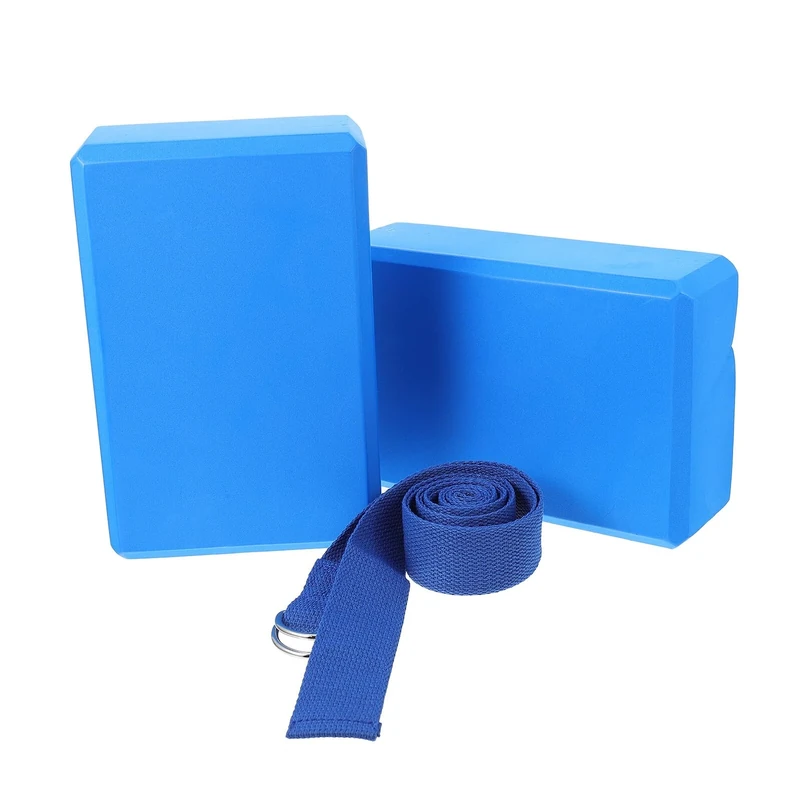 FUNOMOCYA Yoga Resistance Band with Non-slip Bricks Lightweight Stretching Strap for Pilates Yoga Fitness Training at Home Gym and Physical Therapy