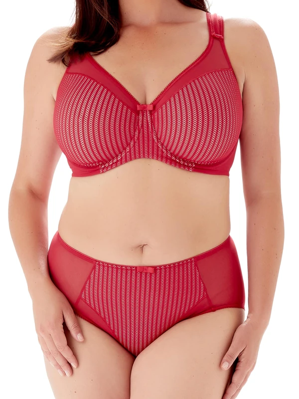 Berlei Womens Beauty Stripe Smoothing Minimizer Bra, Pashion Red, 44B UK