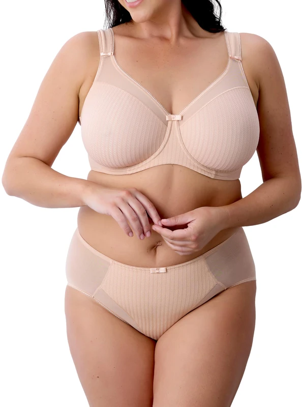 Berlei Womens Beauty Stripe Smoothing Minimizer Bra, Blush, 42E UK
