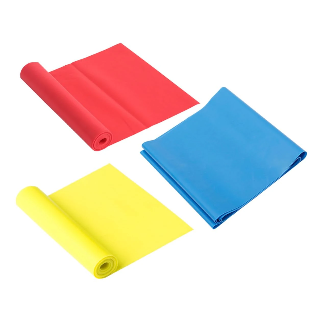 Mikinona 3pcs Latex Resistance Bands Lightweight Stretch Bands for Fitness Training Yoga Pull Up Assist Strength Exercise Portable for Home Gym Travel Red Yellow Blue