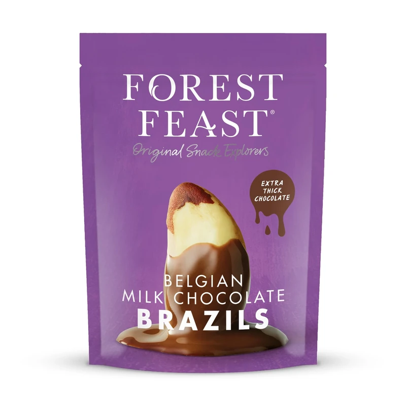FOREST FEAST Belgian Chocolate Brazil Nuts (Milk Chocolate Covered Brazil Nuts 1kg)