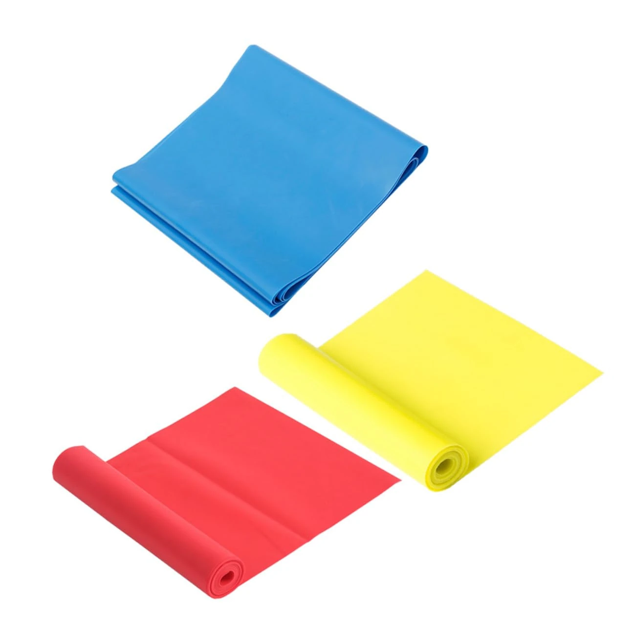 PRETYZOOM 3pcs Latex Resistance Bands for Yoga Fitness Stretching Pull Up Assist Straps in Red Yellow Blue Muscle Training Exercise Tool for Home Gym Travel
