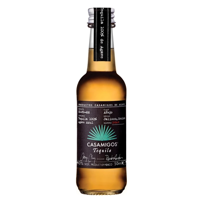 Casamigos Anejo Tequila | 40% vol | 12x5cl Multipack | Notes of Caramel & Vanilla | Small Batch Sipping Tequila | Recommended for Cocktails & other Alcohol Drinks | Made from Blue Weber Agave