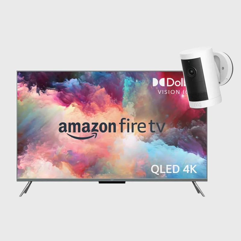 Ring Outdoor Camera Plus (newest gen) + Amazon Fire TV 55-inch Omni QLED series 4K