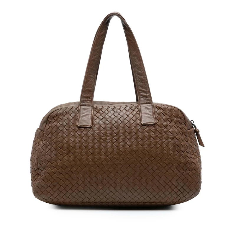 Bottega Veneta Pre-Loved Nappa Intrecciato Shoulder Bag