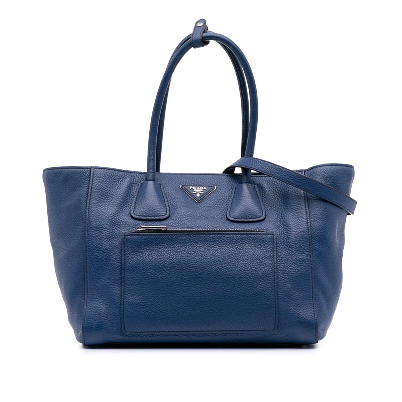 Prada Pre-Loved Vitello Phenix Shopping Tote Handbag