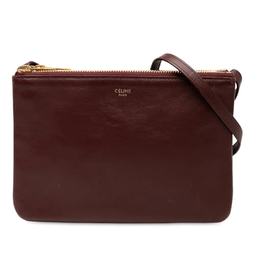 Celine Pre-Loved Small Lambskin Trio Crossbody
