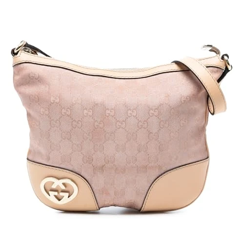 Gucci Pre-Loved GG Canvas Lovely Crossbody Bag