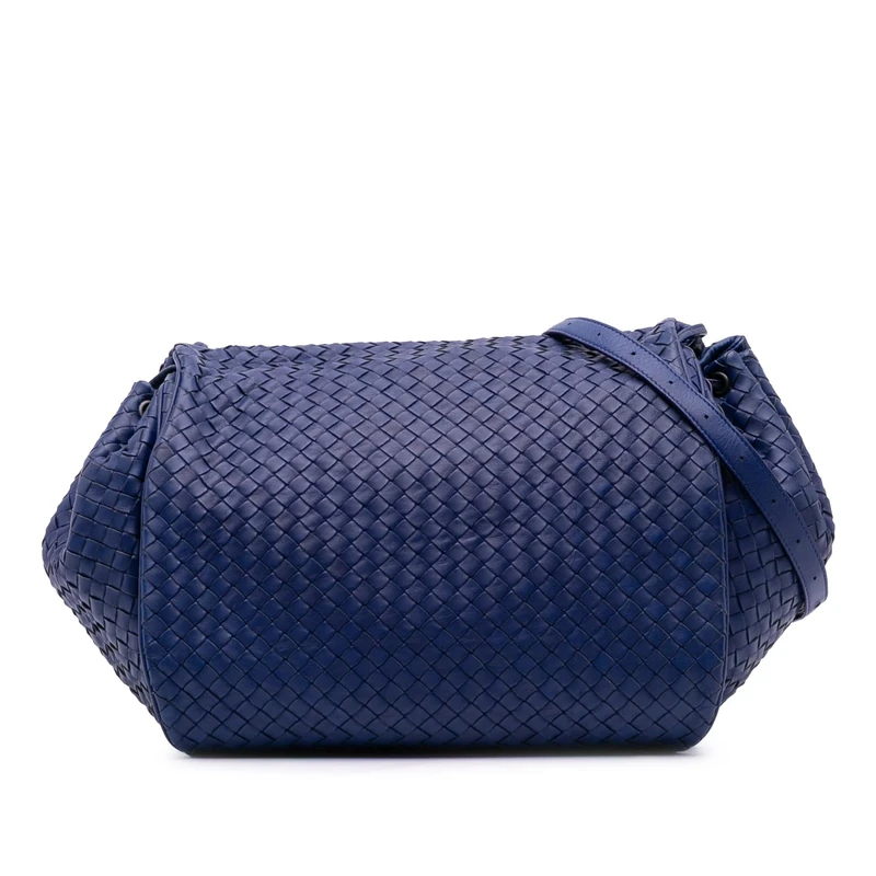Bottega Veneta Pre-Loved Nappa Intrecciato Flap Crossbody