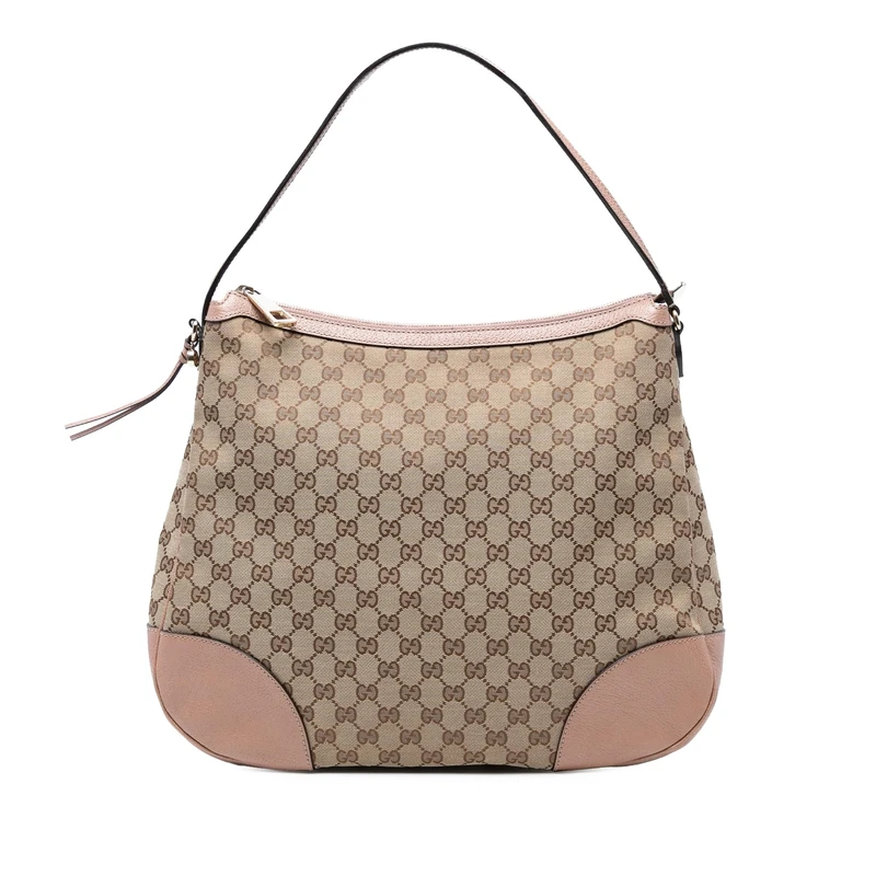 Gucci Pre-Loved GG Canvas Bree Shoulder Bag