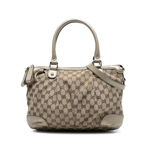 Gucci Pre-Loved GG Canvas Sukey Satchel