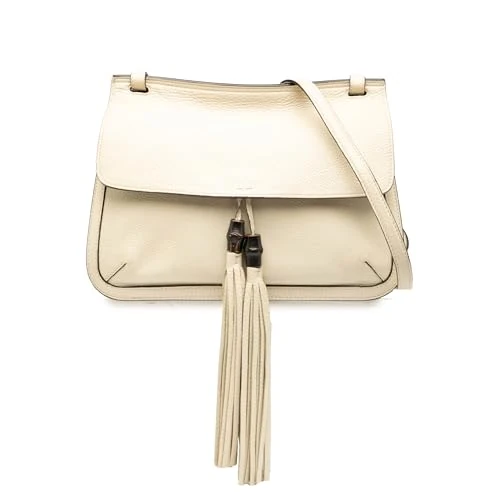 Gucci Pre-Loved Medium Leather Bamboo Daily Crossbody Bag