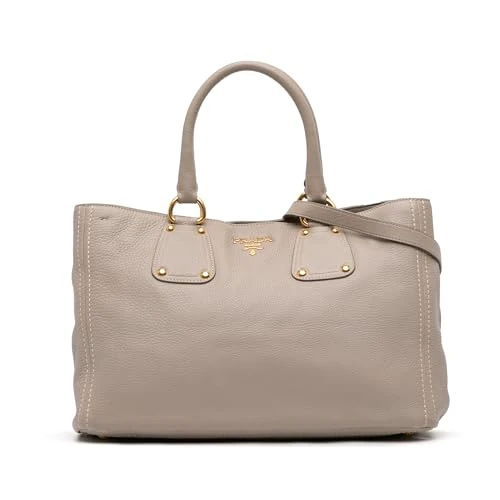 Prada Pre-Loved Vitello Daino Open Convertible Tote